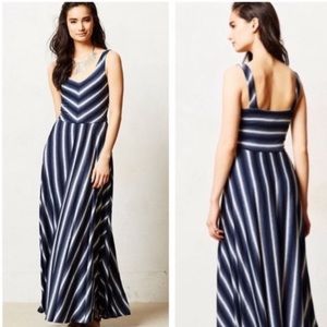 Anthropologie Puella Striped Maxi Dress